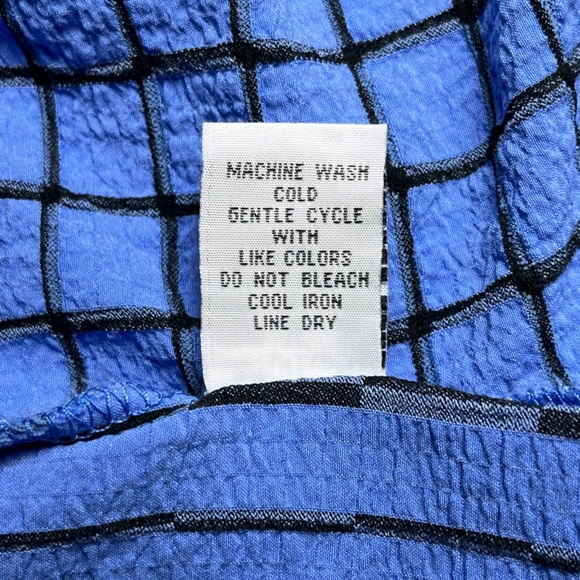 Habitat Clothes to Live In Tunic Top Size M Asymmetric Textured Lagoon Blue - Picture 9 of 10